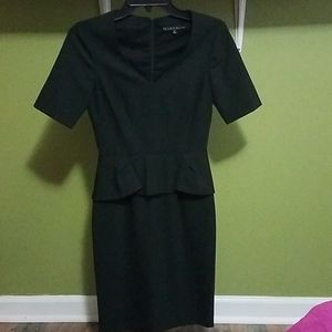 Antonio Melani pencil dress with peplum detail.